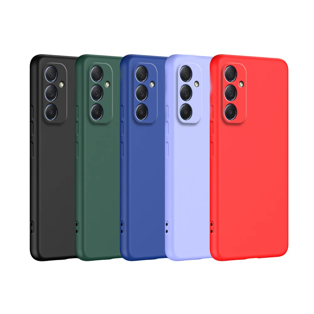 Samsung Galaxy A55 5G Liquid Silicone Phone Case - Slim Shock-Absorbing Cover Tidesmit