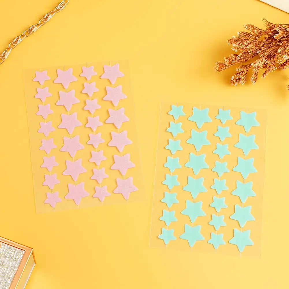 28Pcs Colorful Cute Star Shaped Acne Sticker Invisible Acne Cover Pimple Patch Skin Care