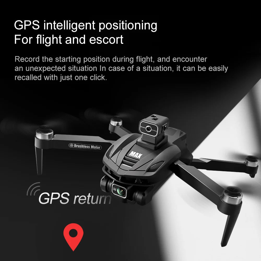 Tidesmit 8K GPS Drone with Camera, Brushless Motor & Foldable Frame Tidesmit
