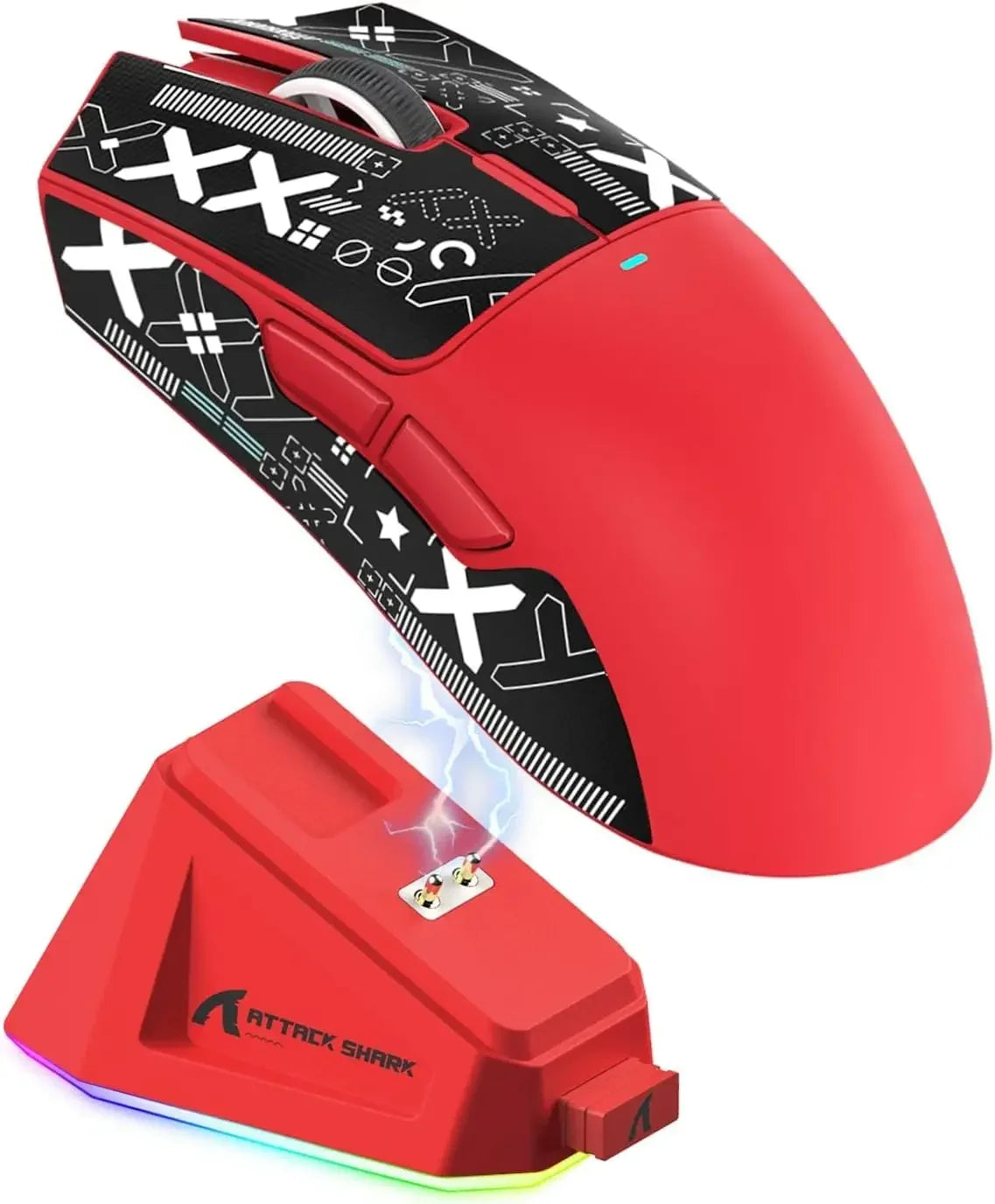 Hot Sale ATTACK SHARK X11 Wireless Gamer Mouse with Charging Dock PixArt PAW3311 Gaming Sensor 22000 DPI, BT/2.4G Wireless Mouse