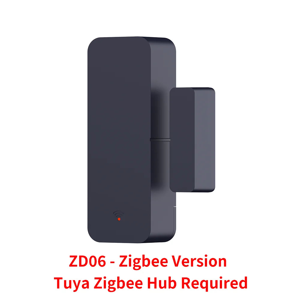 Zigbee Door Sensor Smart Contact Monitor for Home Security black Tidesmit