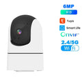 Tuya 5G WiFi IP Camera Indoor 6MP Wireless Security Surveillance Camera Auto Tracking Baby Monitor IR Night Vision 6x Zoom Cam