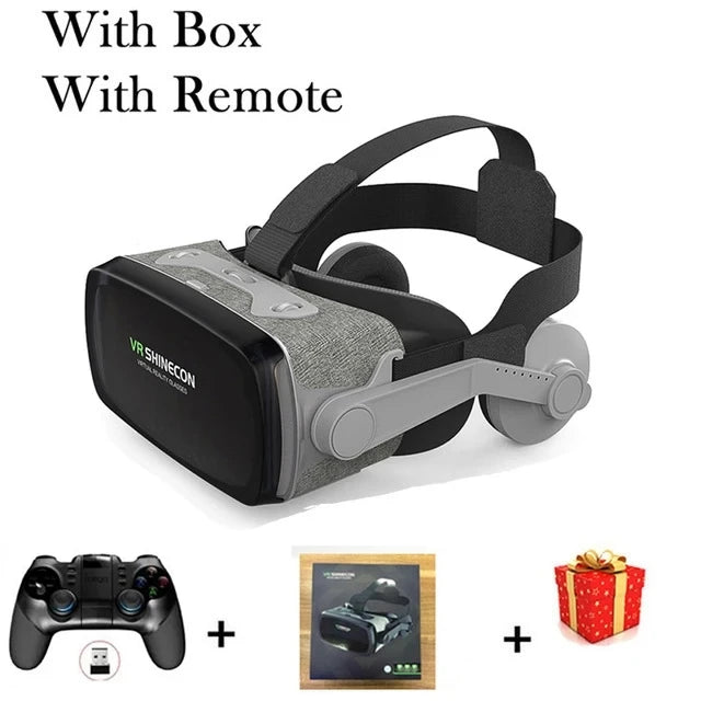 VR Headset for Smartphones | Immersive 3D Smart Glasses by Tidesmit With Remote C Tidesmit