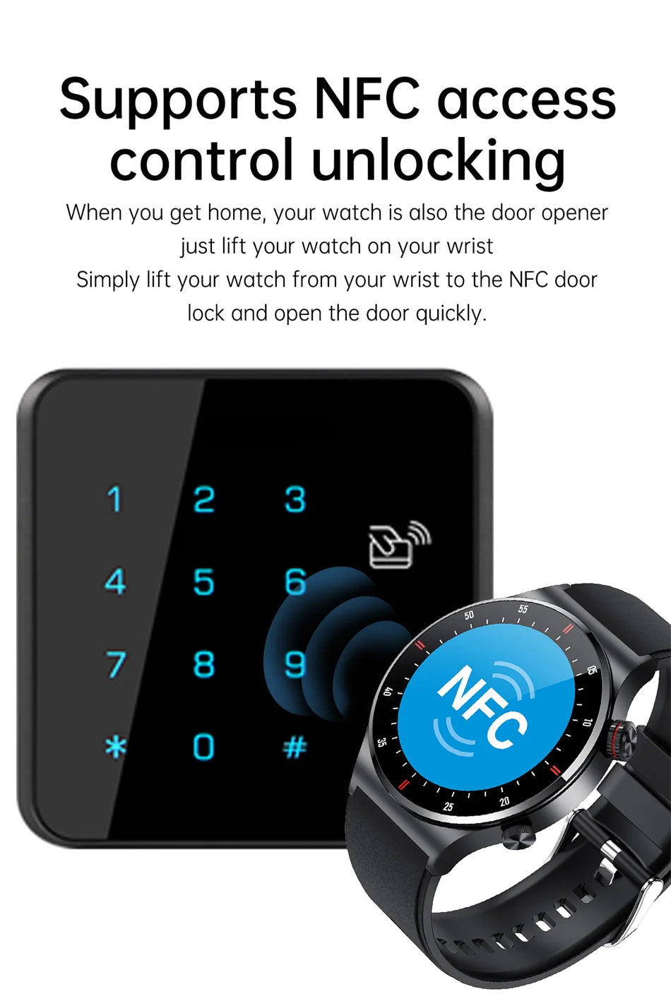 GPS ECG+PPG Bluetooth Call Smart Watch Men 2026 Sports Bracelet NFC Waterproof Custom Watch Face Men SmartWatch For IOS Android