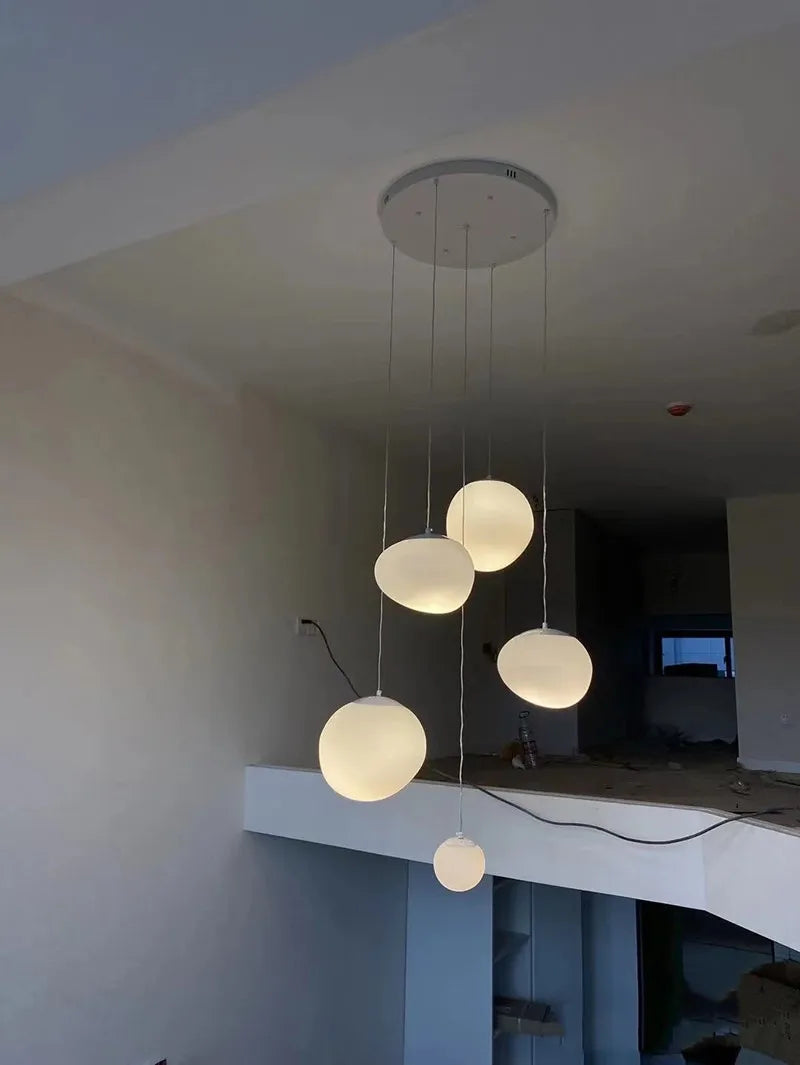 Irregular Glass Ball Pendant Light - Modern Minimalist Ceiling Chandelier Tidesmit