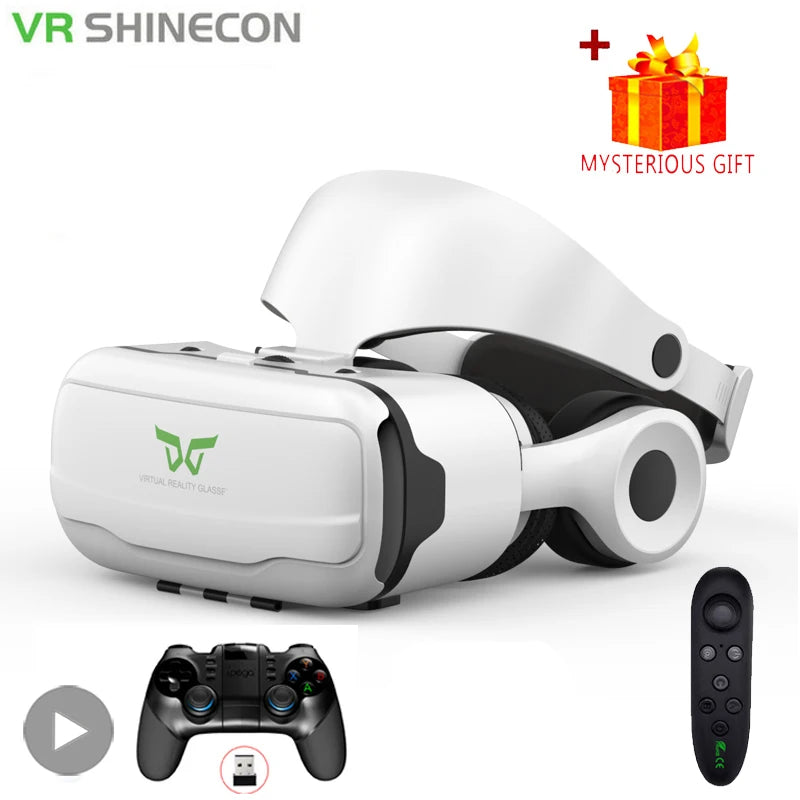 VR Headset for Smartphone – 3D Virtual Reality Glasses with Remote Tidesmit