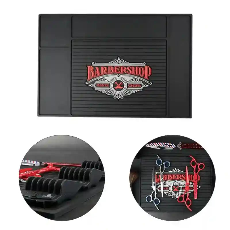 Haircut Tools Mat 45x30cm - Heat Resistant Non-Slip Barber Pad Massage Chairs Tidesmit