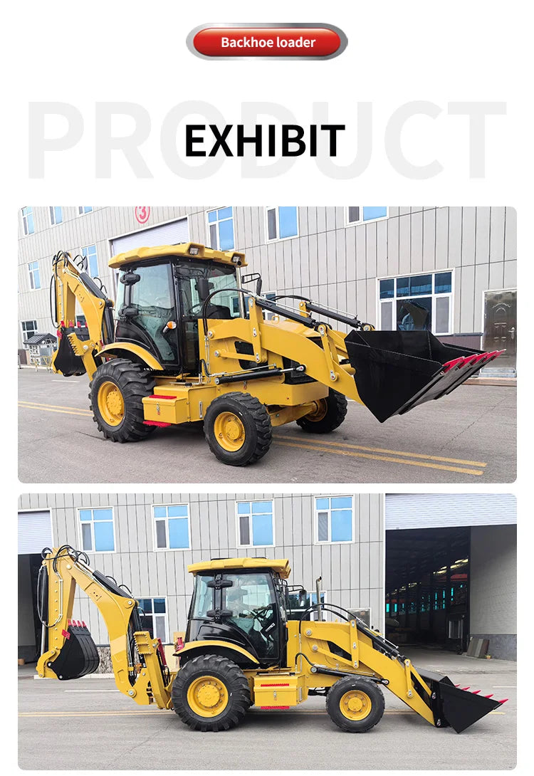 Customized Factory Direct Sales Backhoe Excavator Front End Loader 4x4 1.6 Ton 2.5 Ton Backhoe Loader