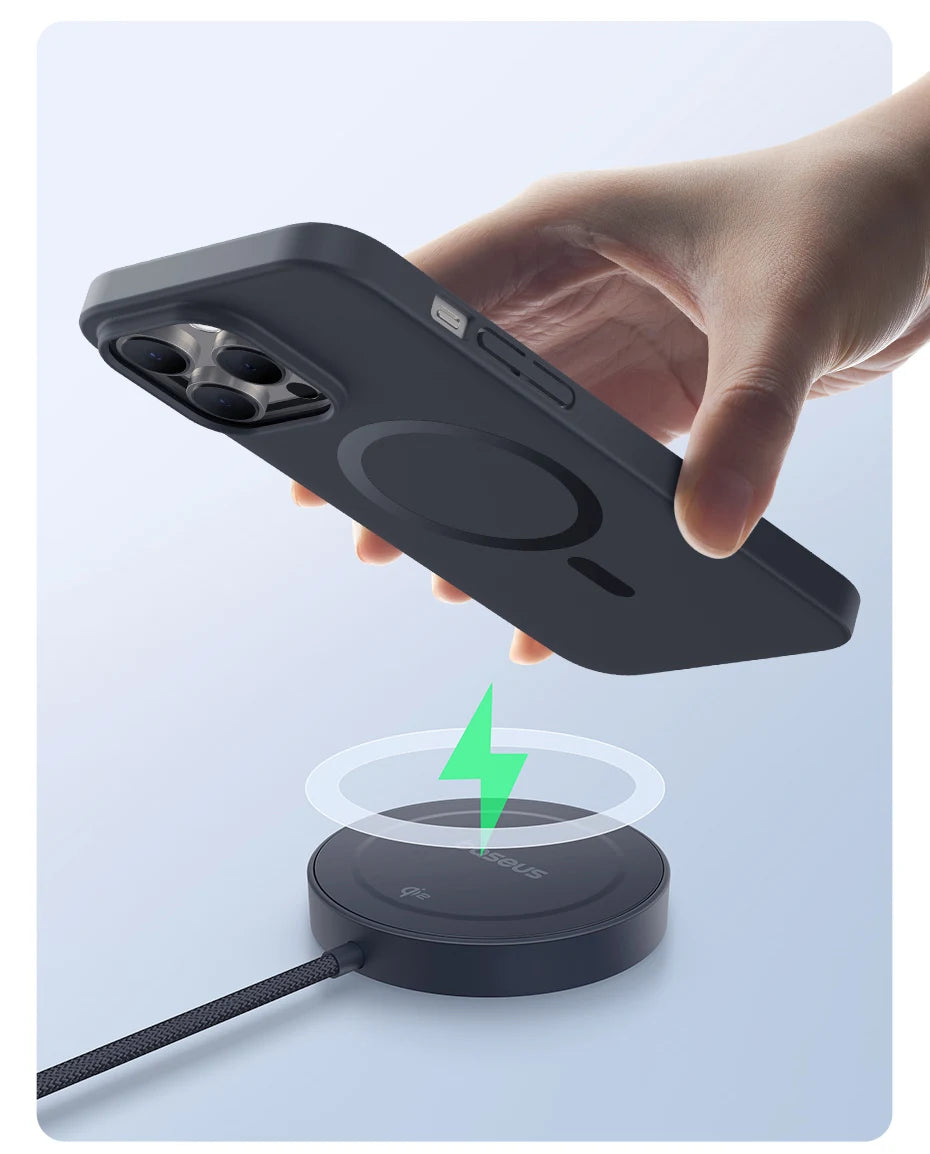 Magnetic Wireless Charger for iPhone 16 15 | MagSafe Compatible Stand Tidesmit