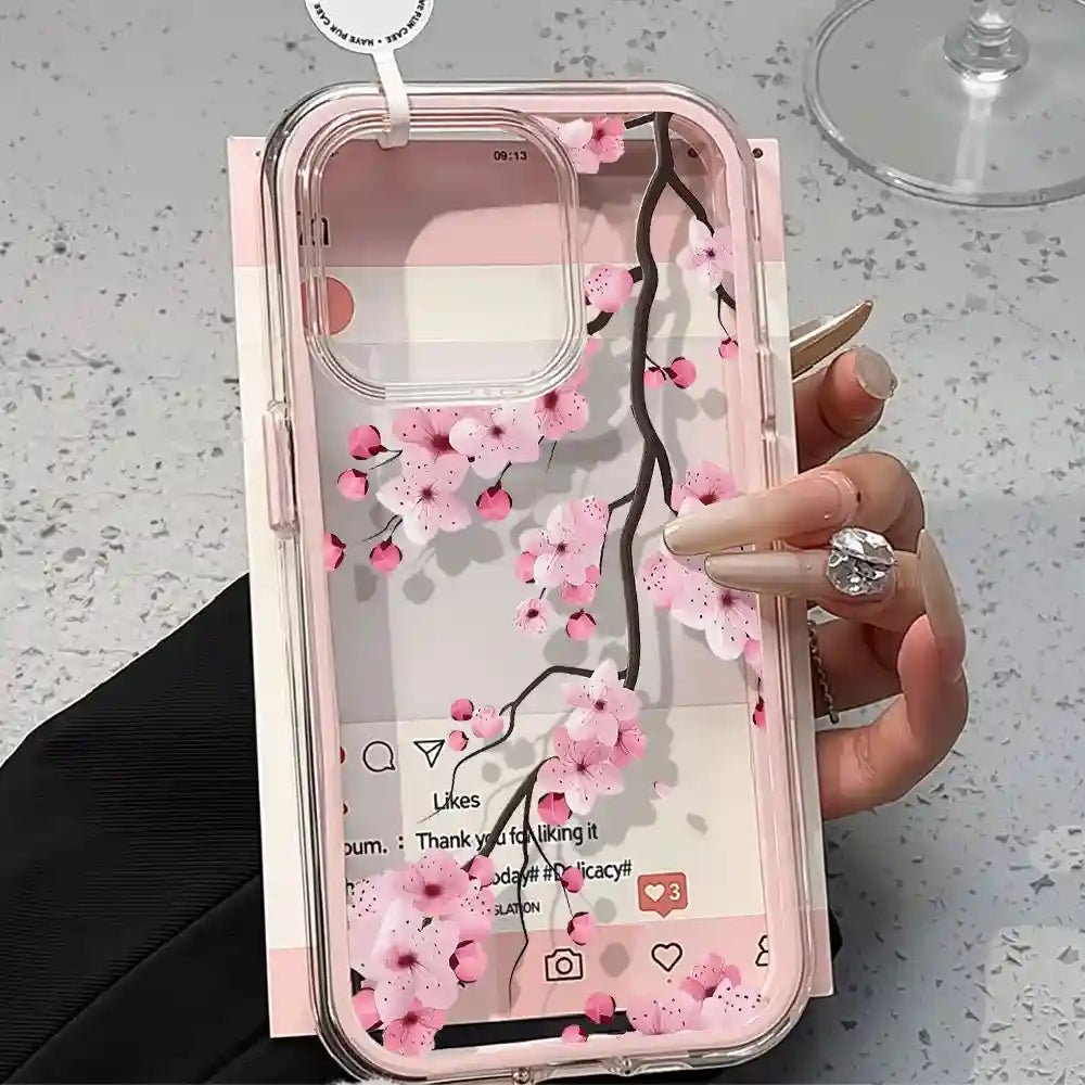 Floral iPhone 15 Pro Case - Slim Shock-Absorbing Cover with Drop Protection Tidesmit
