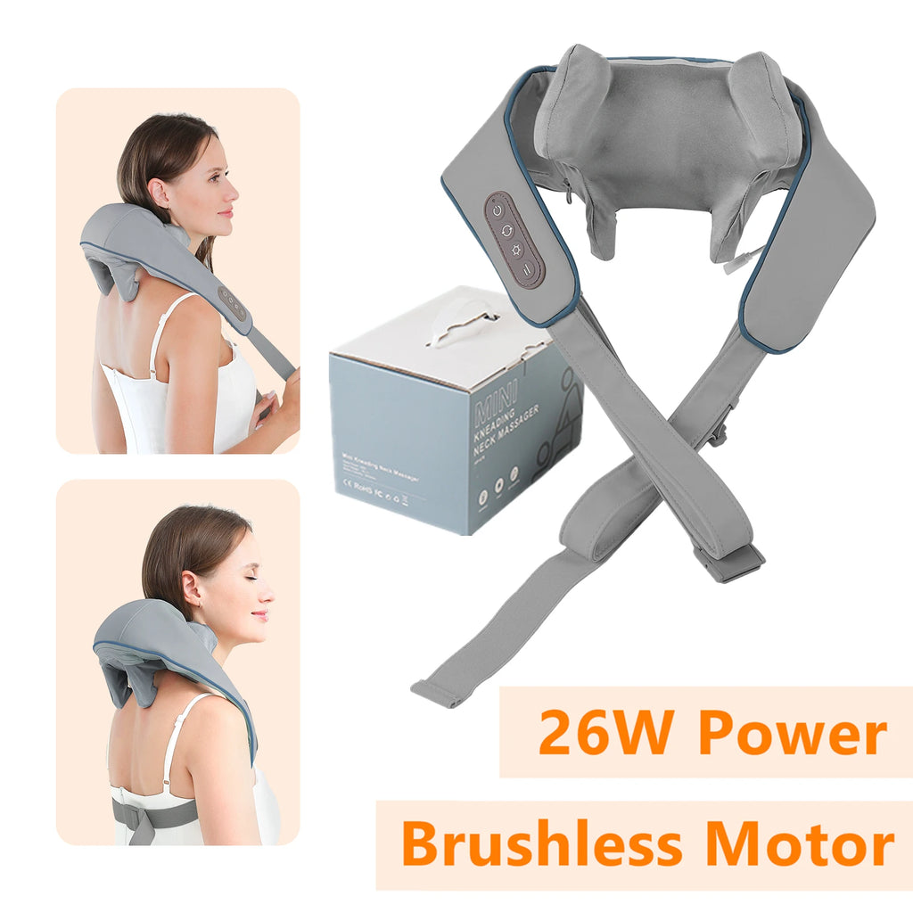 Back Massager Shawl with Heat - Rechargeable Deep Tissue Relief Device Back Massage Instrument Tidesmit