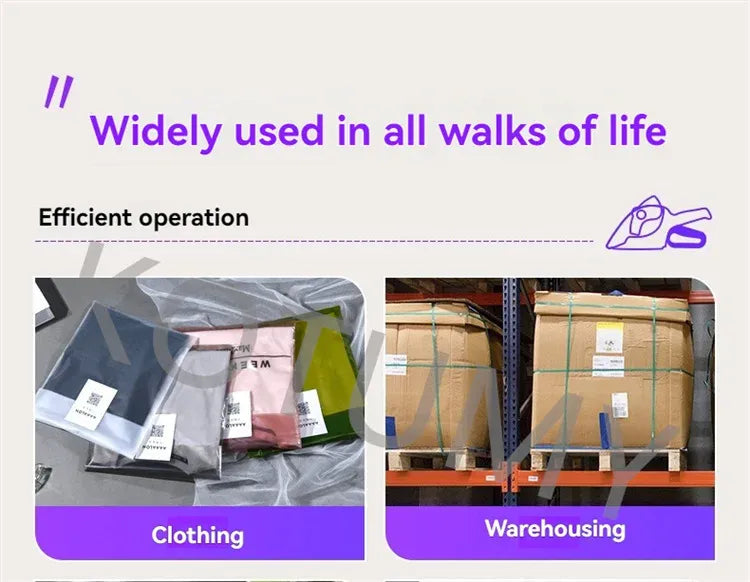 Clothing and warehouse boxes with barcode labels for distribution tracking