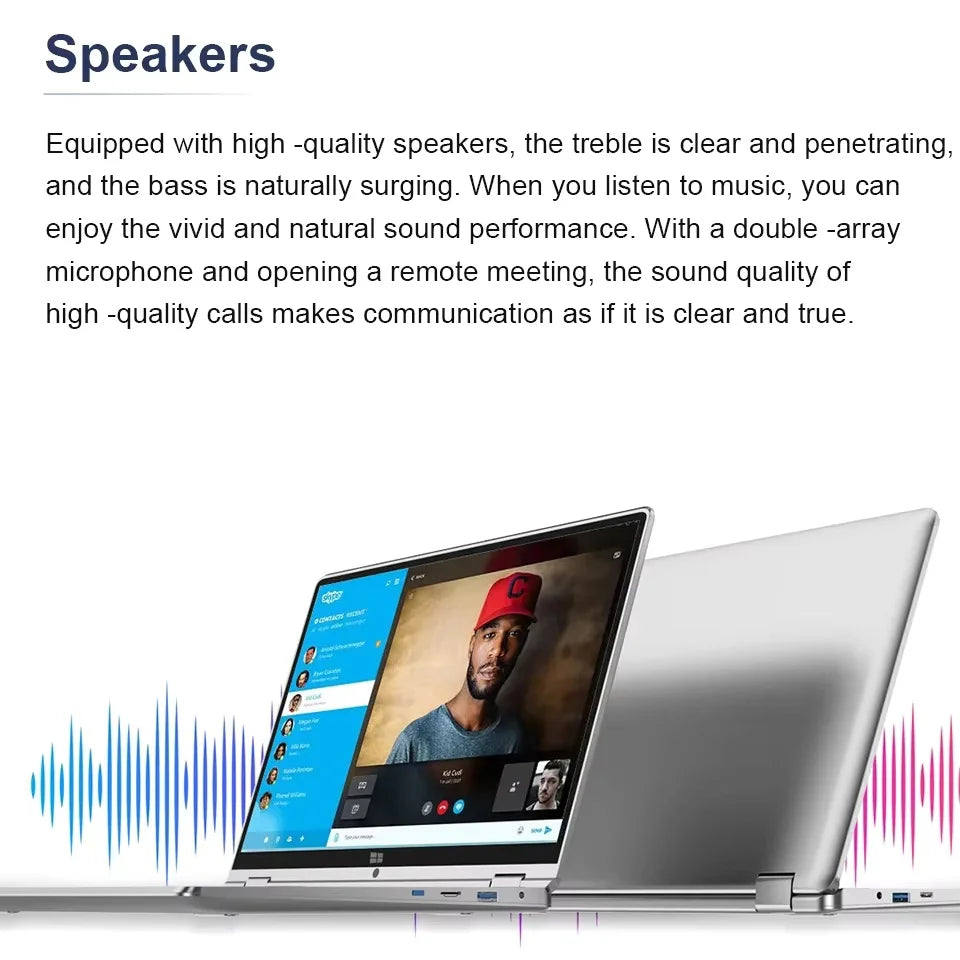11.6 inch  2 in 1 Touch Screen Notebook Intel Core i7-8500Y Windows 11 Pro Tablet PC Computers 8GB RAM 512GB SSD Study Laptop