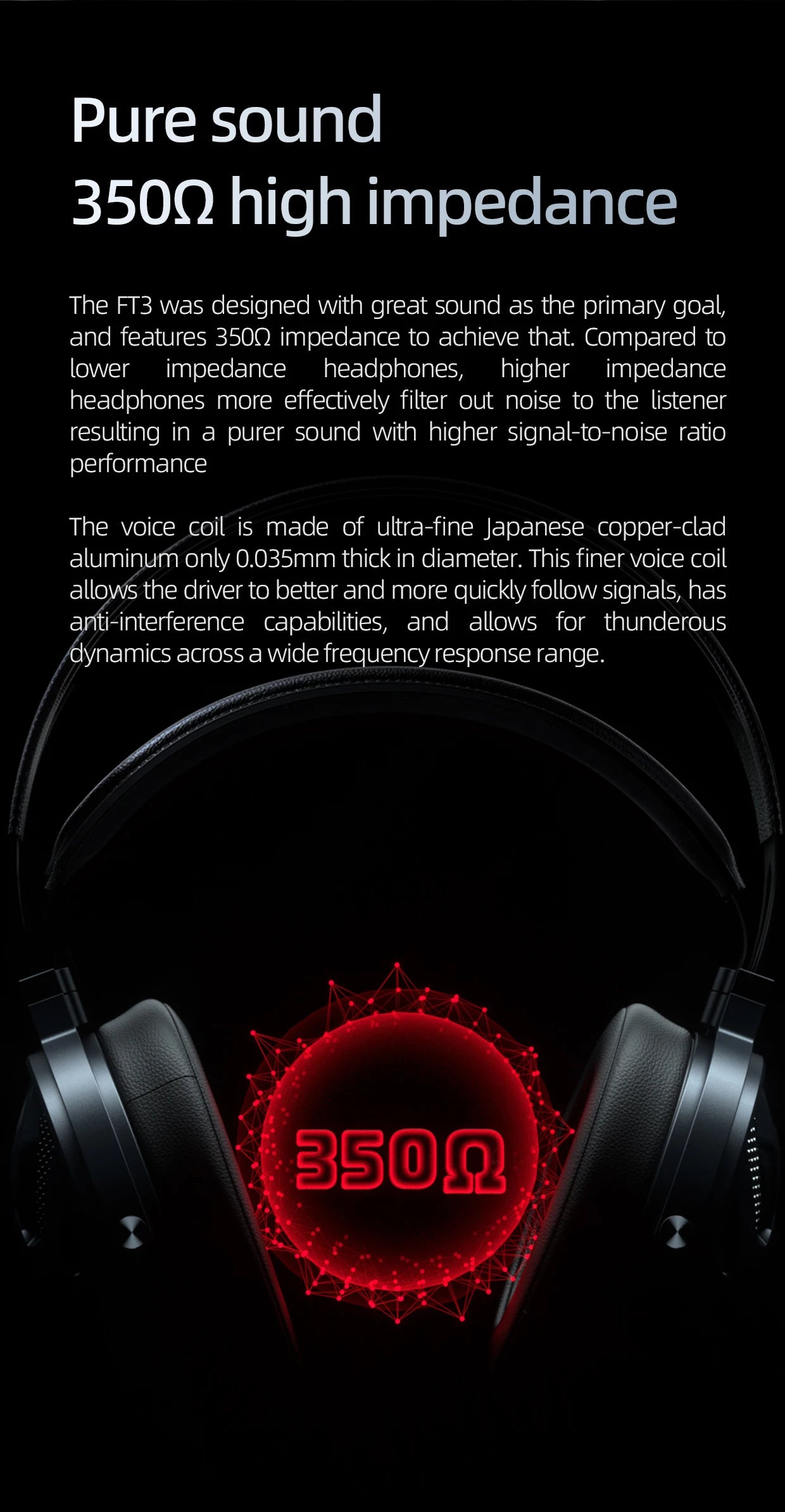 FiiO FT3 Open-Back Headphones with 60mm Dynamic Drivers Tidesmit