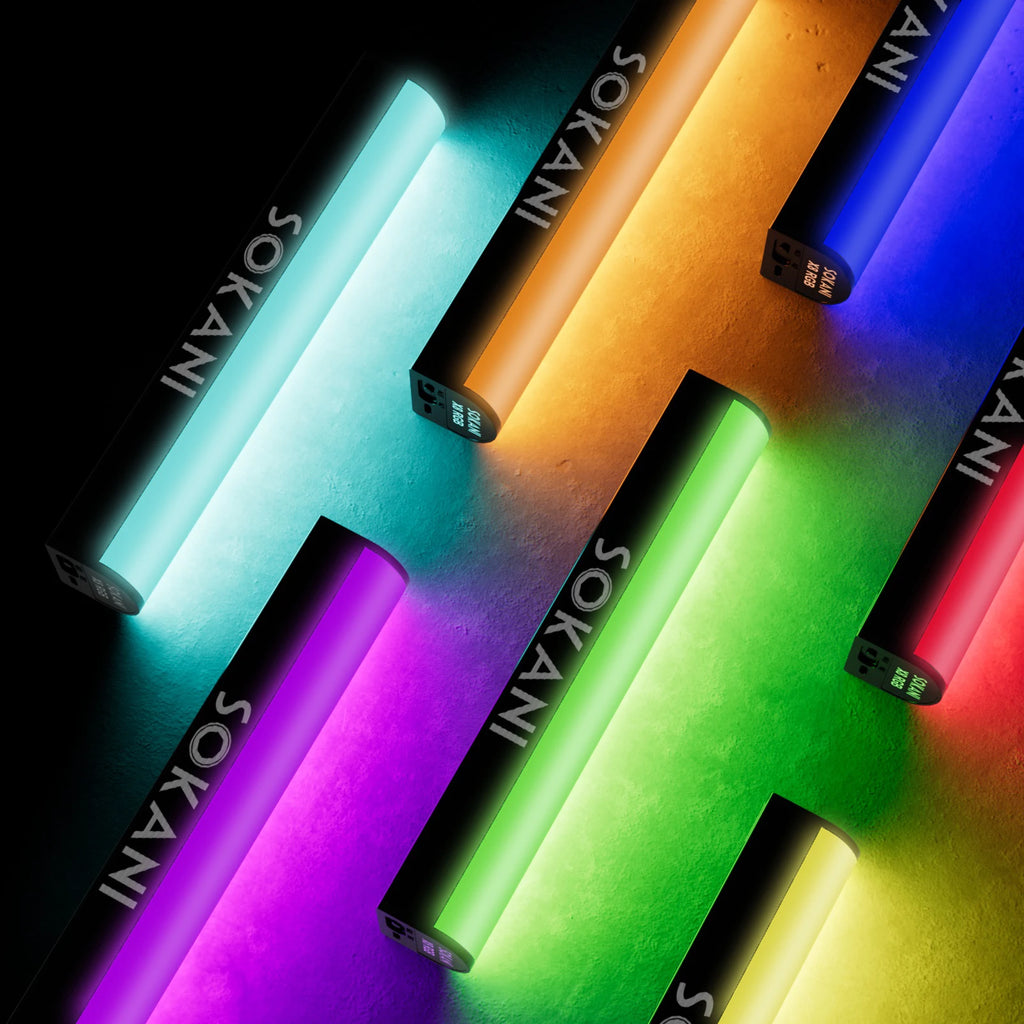 RGB LED Video Light Wand for Content Creation - Sokani X8 Series Tidesmit