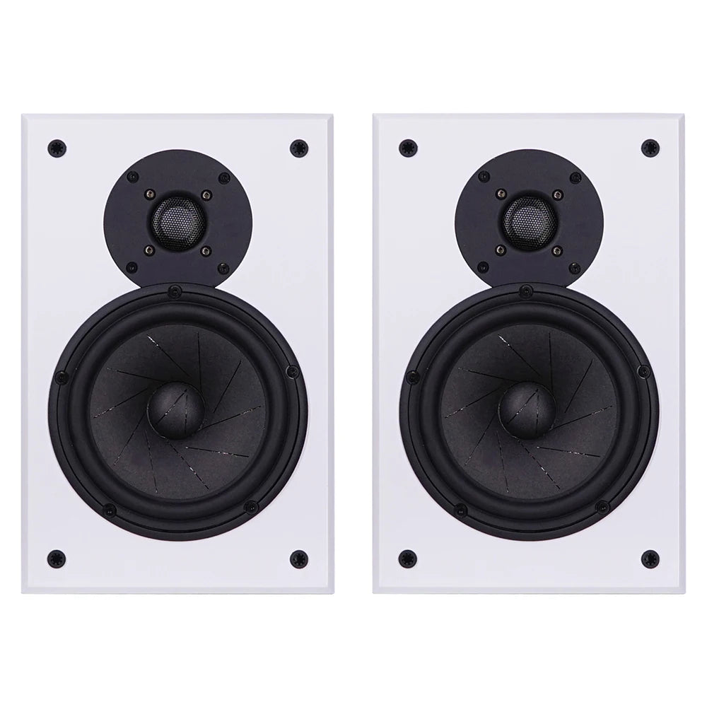 High-end 6.5-inch HIFI Passive Bookshelf Speaker 2-way Crossover Bi-wiring Connection 150W High-fidelity Wooden Audio Speaker