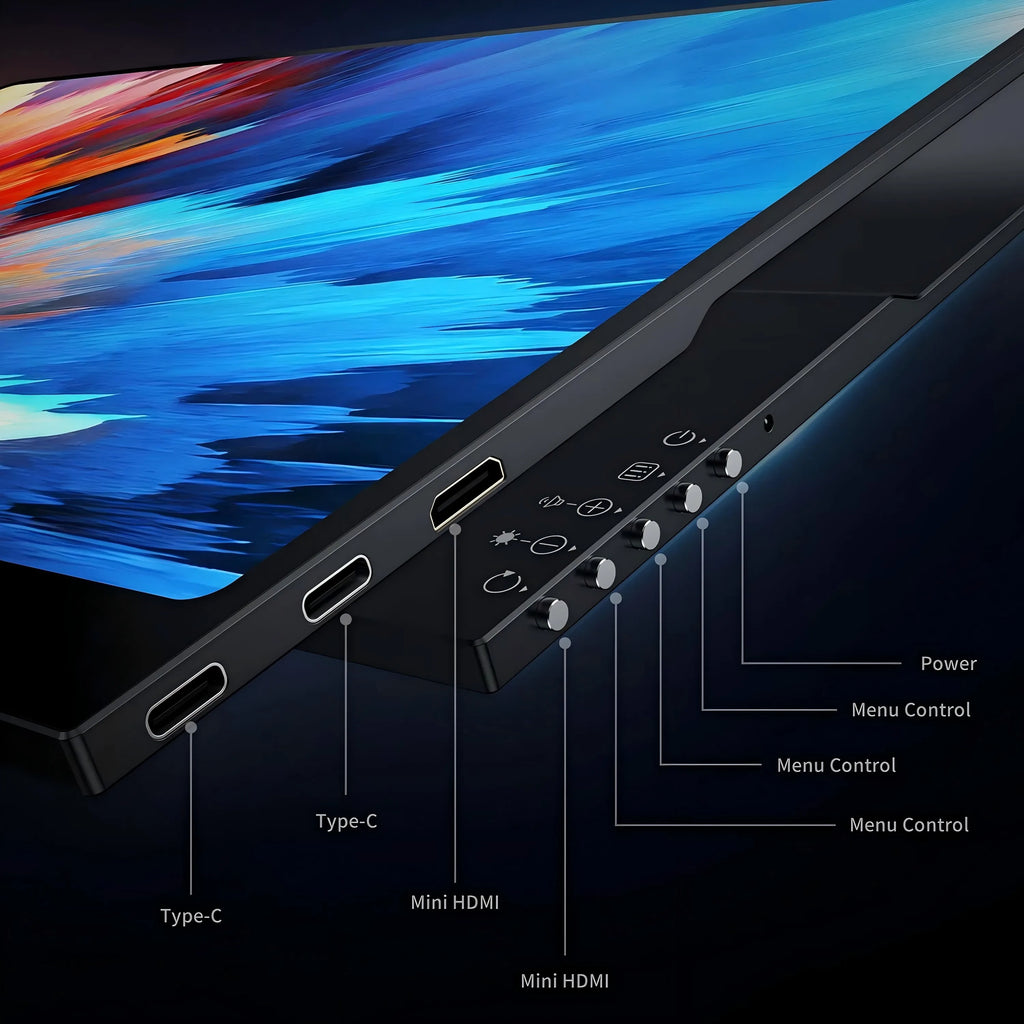 UPERFECT 16" OLED Portable Monitor 3K Mobile Display 120Hz 100% DCI-P3 500Nits 1MS Eye Care External Screen for Mac PC PS5 XboX