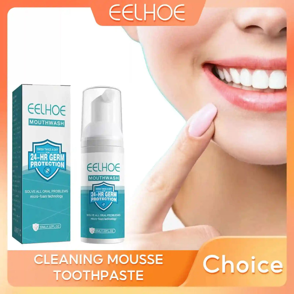Tidesmit teeth whitening mousse for deep dental stain removal, plaque repair, and fresh breath oral care.