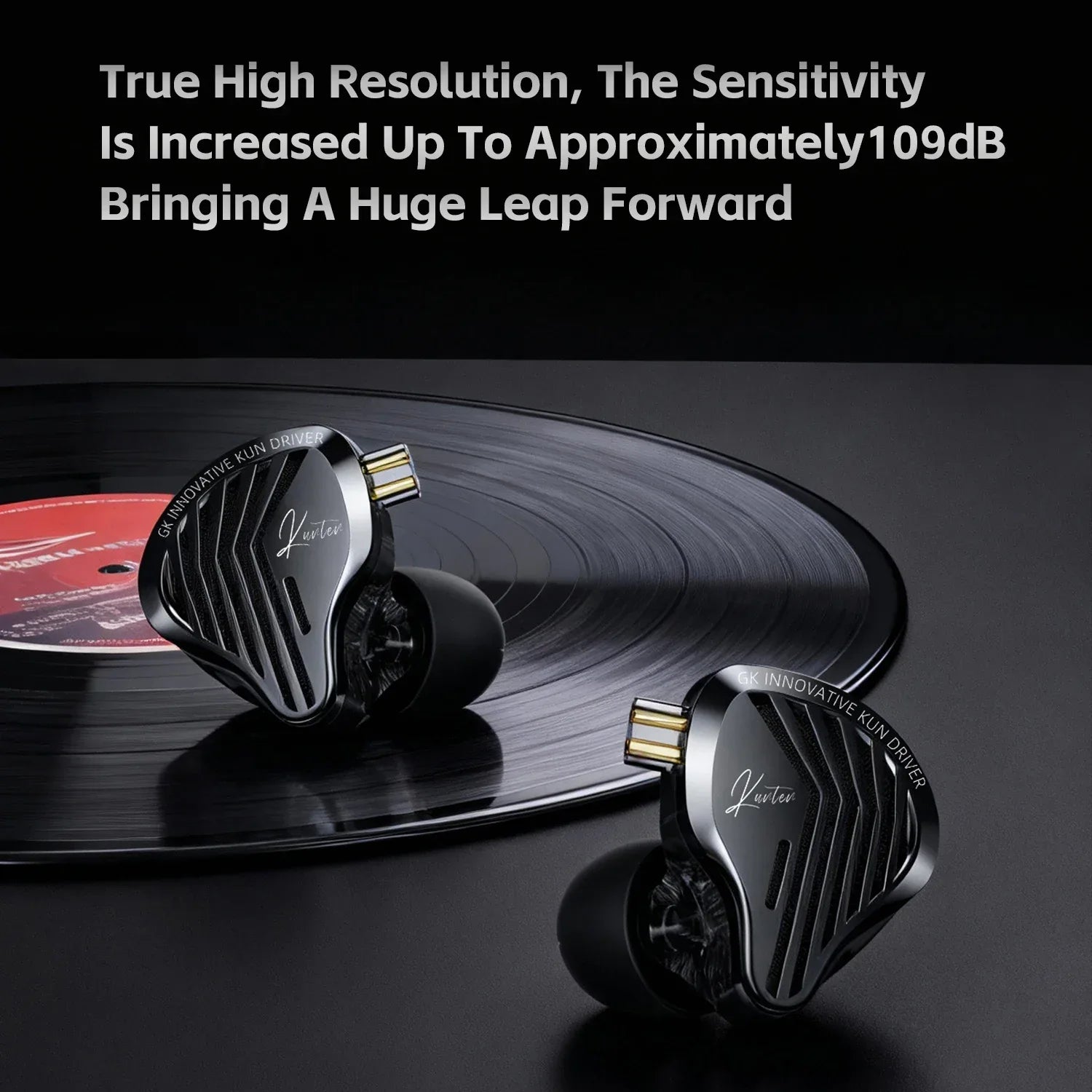 GK KUNTEN Dynamic Drive Headphones HIFI Heavy Bass Earbuds Sports Metal Headphones Detachable Headphones 2PIN KZ Zenith EDX Tidesmit