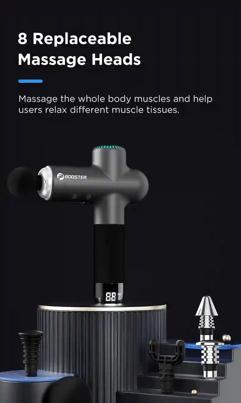 Percussive Therapy Massage Gun | Portable Deep Tissue Device 4000mAh Fascia Gun Tidesmit