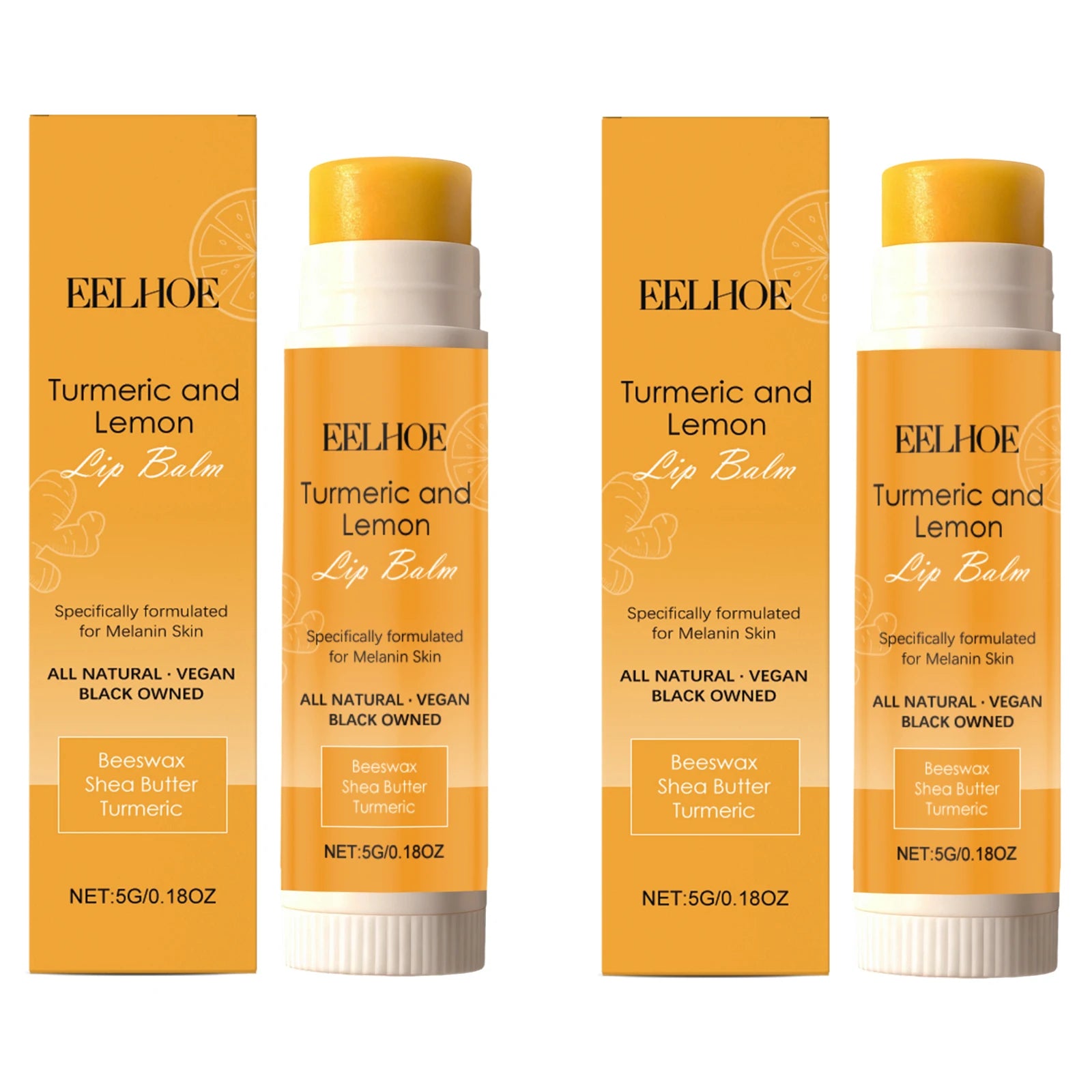 Turmeric Lemon Lip Balm | Nourishing Moisturizing Lip Treatment (5g) Lip Care Buy 1 Get 1 Free Tidesmit
