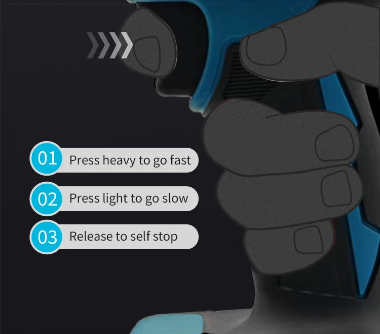 Mamidw 18V Brushless Cordless Drill, 2 Speed Adjustable Handheld Power Drill, Multi Torque Setting Electric Drill for Wood Metal Screwdriving & Drilling, Compatible with Makita 18V Battery PIN.