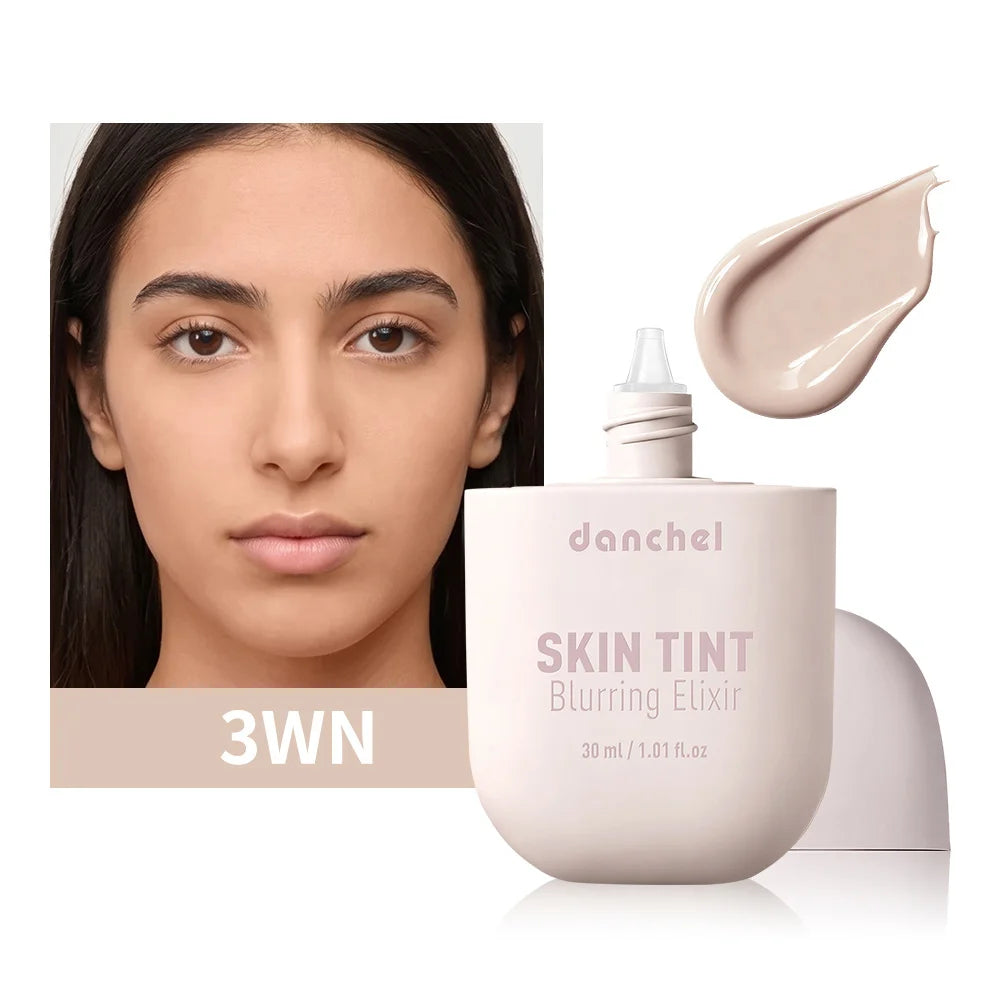 Tidesmit Skin Tint Blurring Elixir Foundation texture close-up showing hydrating long-lasting pore coverage