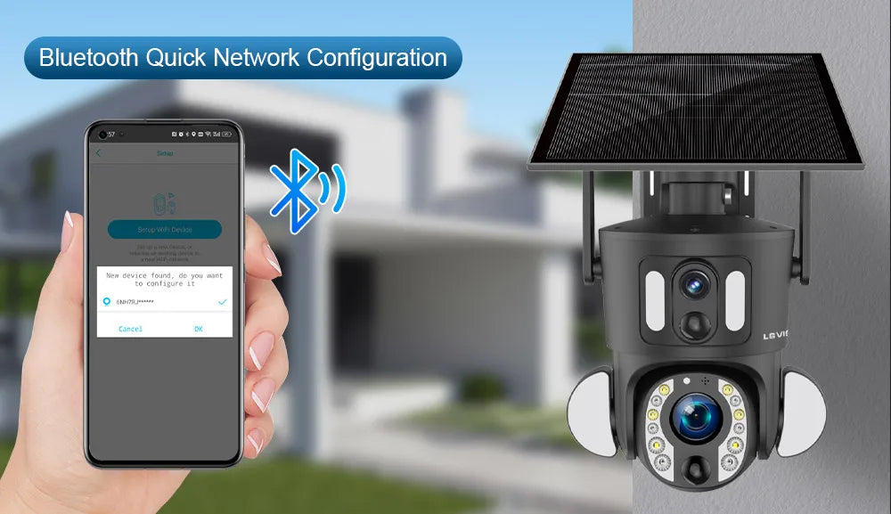 LS VISION 4K 20X Optical Zoom Dual Screen Solar Camera Outdoor 8MP 4G/WiFi PTZ Dual PIR Detection Auto Tracking Security Cameras