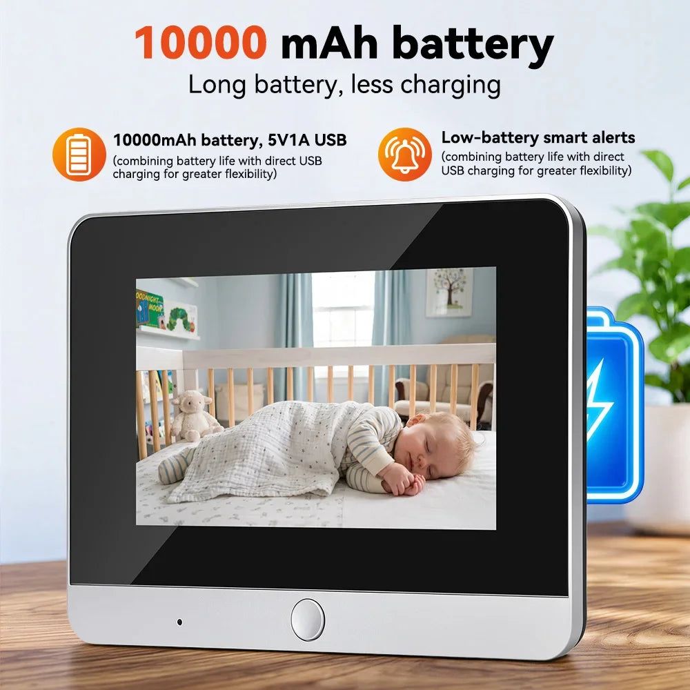 5 Inch WiFi Tuya Video Doorbell 1080P HD Peephole Camera 140° Wide Angle PIR Motion Detection Two-Way Talk Night Vision Monitor