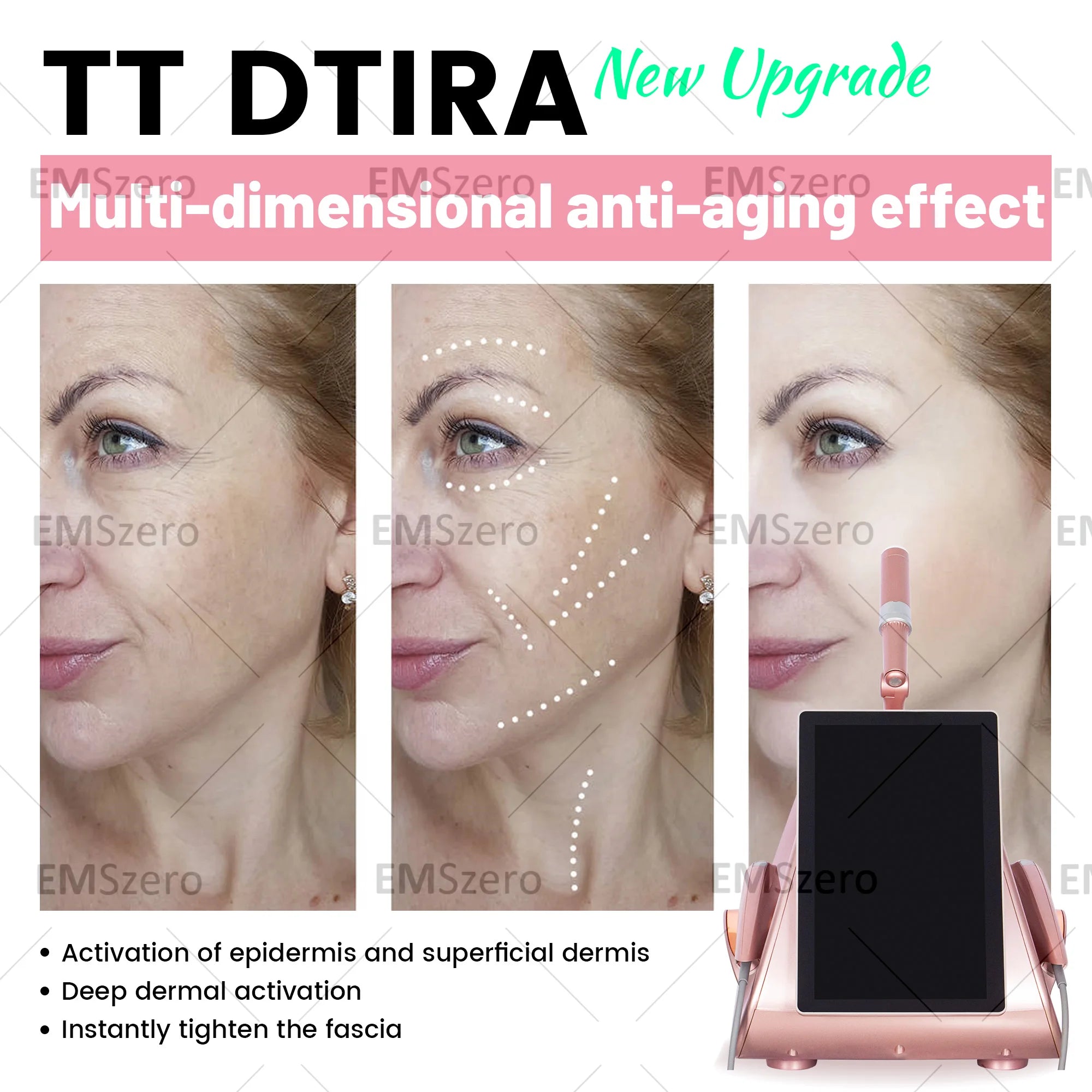 12D HIFU Face Lifting Machine - Professional Skin Firming Device Body Shaping Massage Equipment Tidesmit