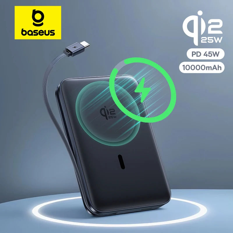 Magnetic Wireless Fast Charging Power Bank 10000mAh - 45W PD Delivery Tidesmit