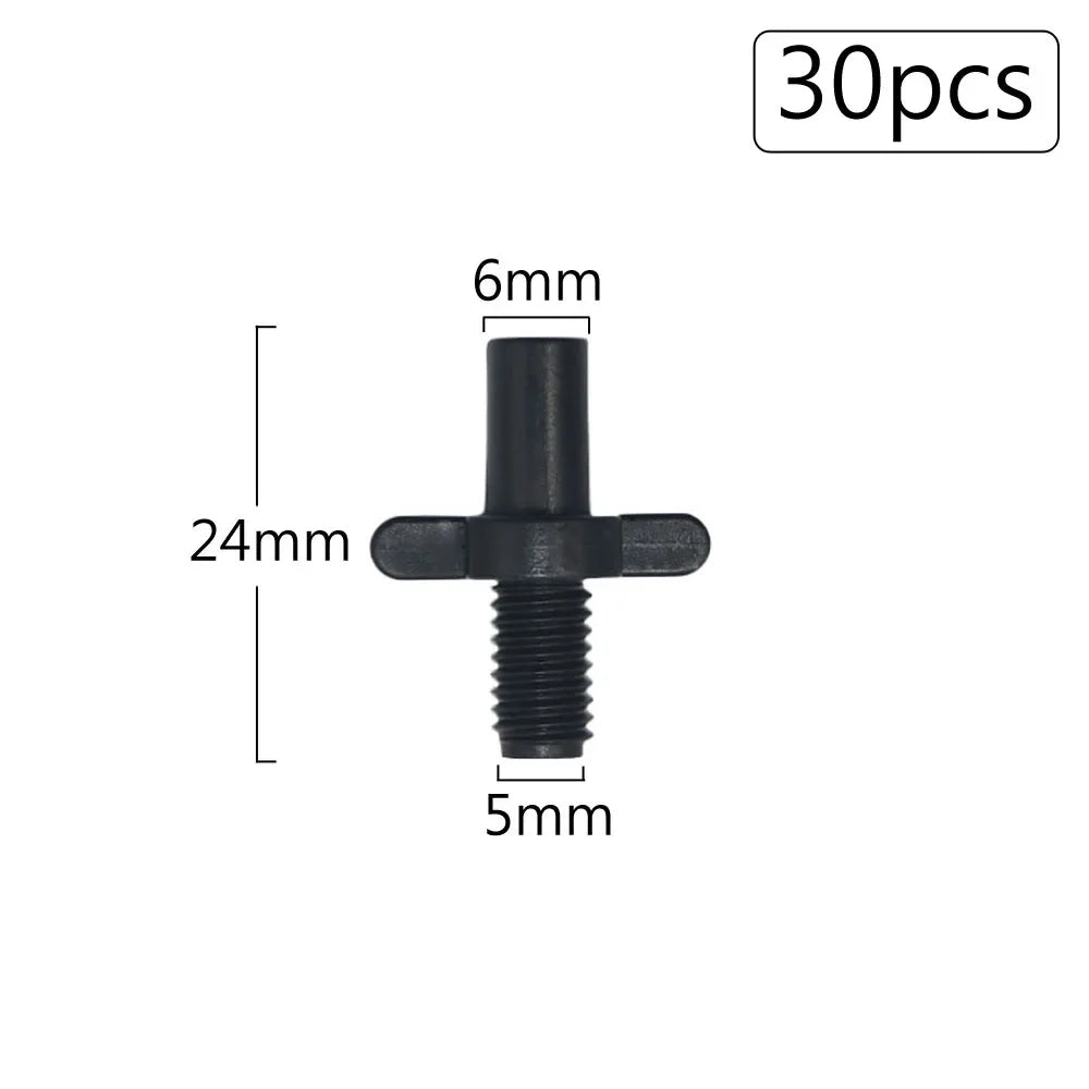 Irrigation Dripper Sprinkler Connector 1/8" 1/4" Hose Barb Tee Elbow Water Pipe Repair  Fitting Garden 3/5 4/7mm Tube Coupler