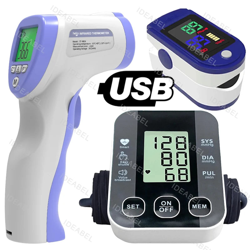 Tensiometer Heart Rate Pulse Meter BP Monitor Healthy Digital Arm Blood Pressure Meter Cuff Medical Automatic Pressure Tonometer