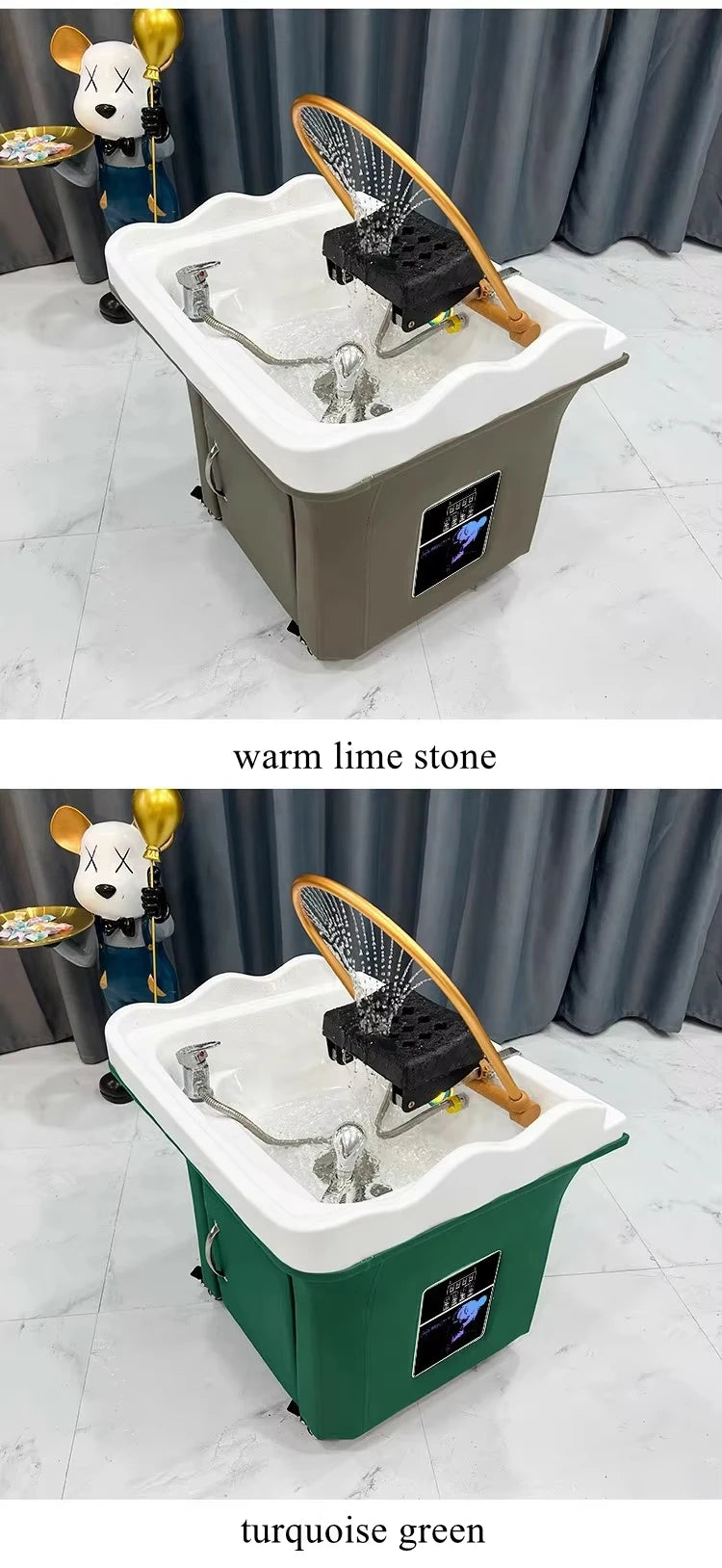 Japanese Head Spa Wash Basin Chair with Ceramic Sink - Tidesmit Massage Chairs Tidesmit