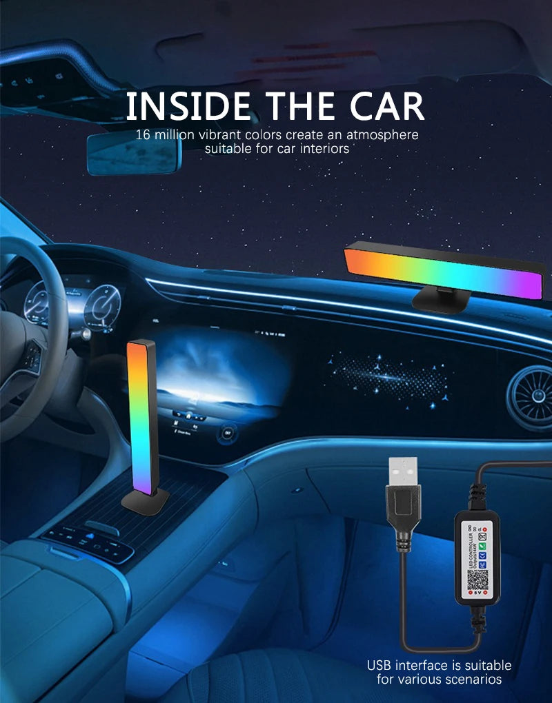 Smart RGB Gaming Light Bar with Wi-Fi Music Sync | Tidesmit Tidesmit