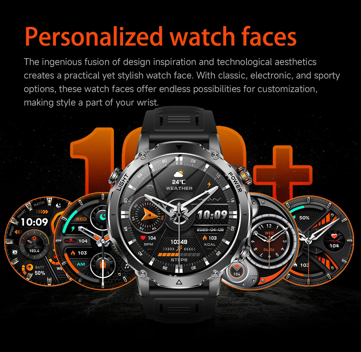 LIGE TANK Ultra Military Smart Watch 1400mAh Battery 10ATM Waterproof Heart Rate LED Flashlight Sports Bracelet Men Smartwatch
