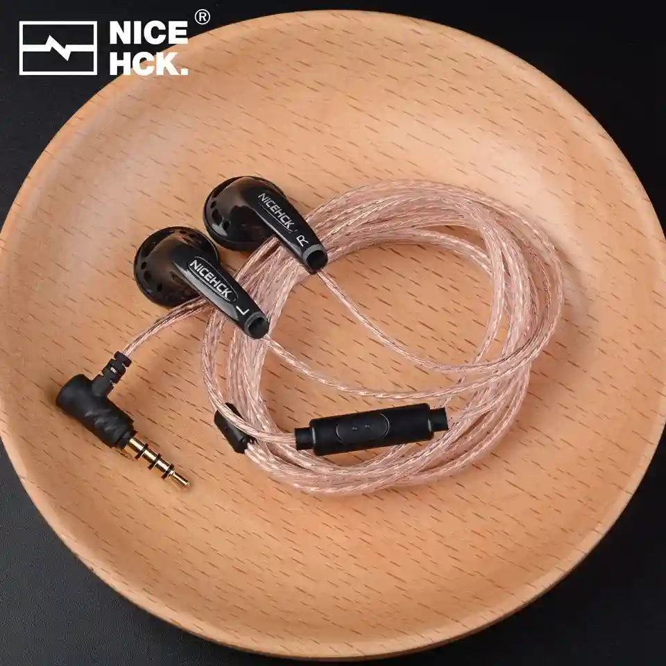 Wired 3.5mm HiFi Earbuds - Green Monitor Headphones for Clear Audio Tidesmit