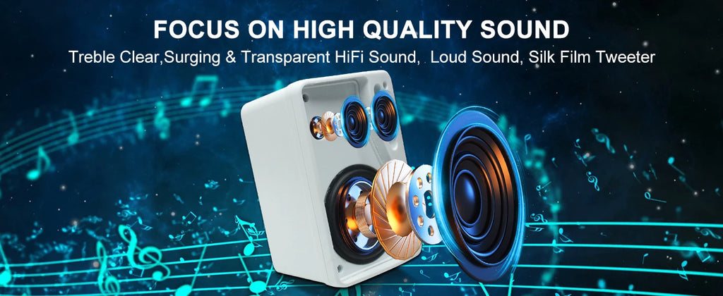 Herdio 3.5inch Outdoor Speaker 200W Waterproof Wall Mount Speakers HiFi Passive Wired 3 Way Premium Mountable Speake Black