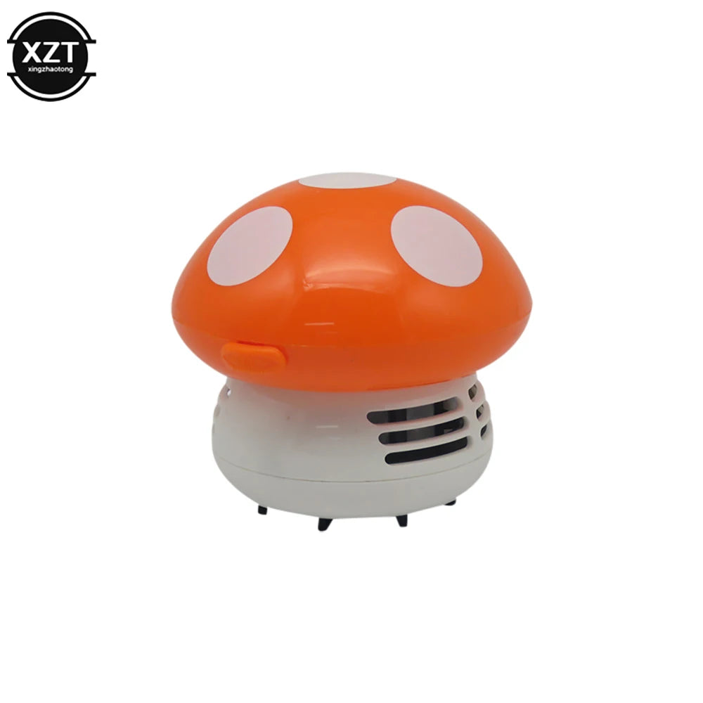 Mini Desktop Vacuum Cleaner 6 Colors Cute Small Mushroom Corner Desk Table Dust Vacuum Cleaner For Car Home Computer New Sweeper