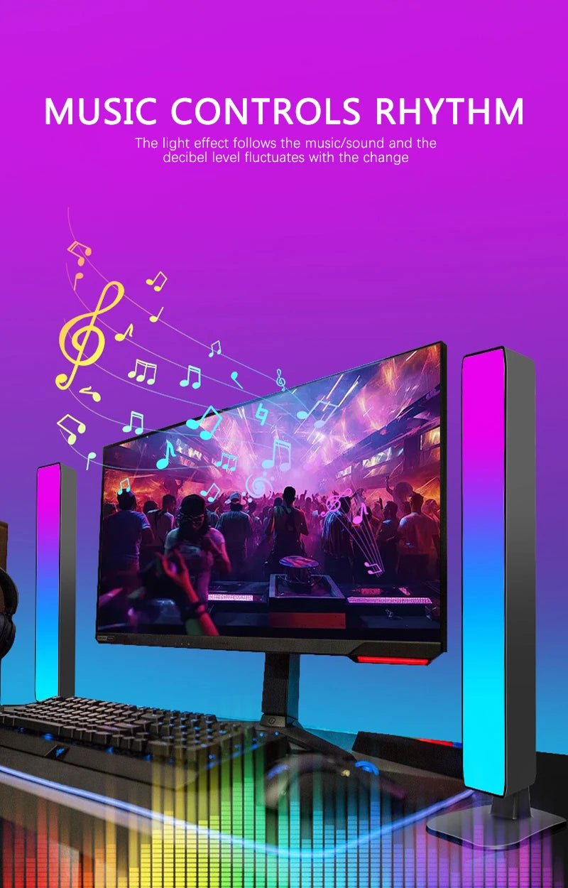 Smart RGB Gaming Light Bar with Wi-Fi Music Sync | Tidesmit Tidesmit