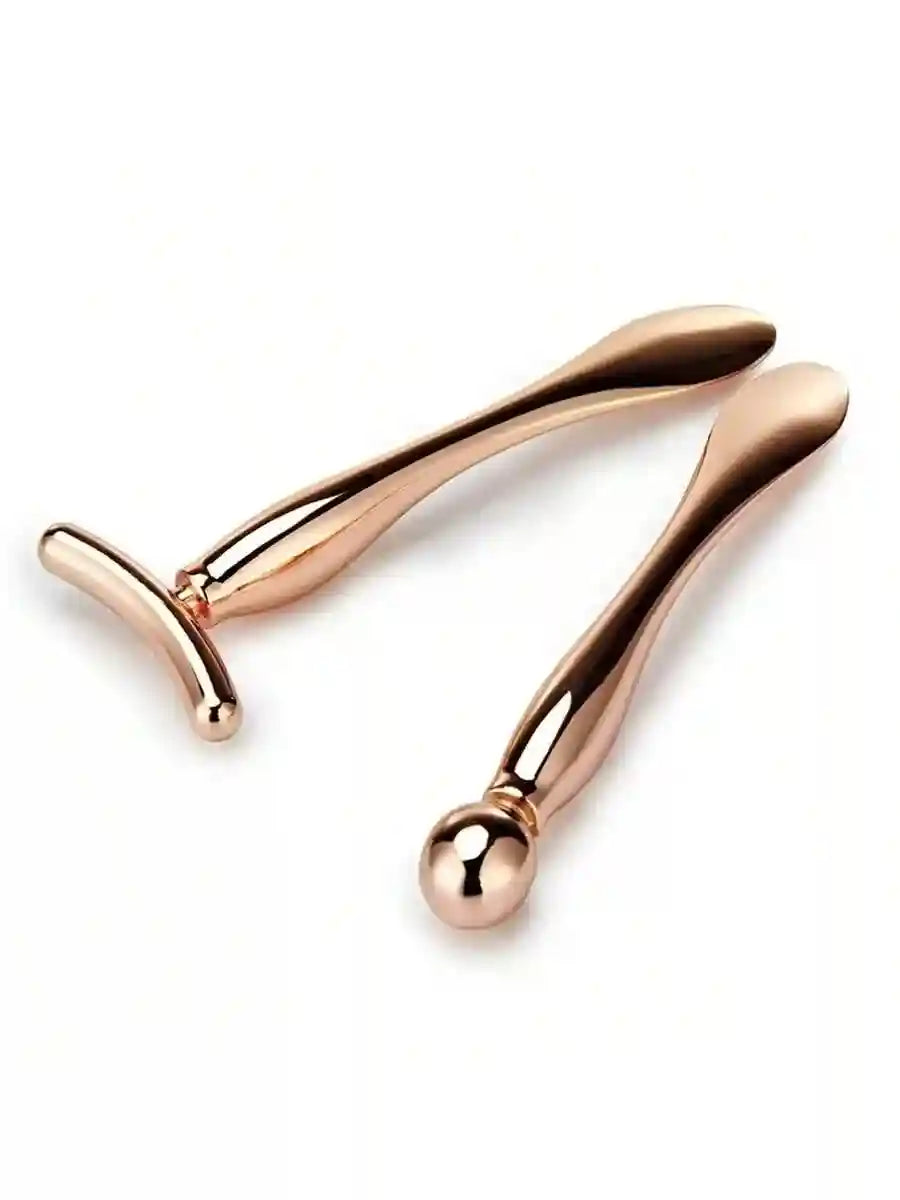 Electric Face and Eye Massager, Rose Gold Firming Wand by Tidesmit Eye Massage Instrument rose-gold Tidesmit