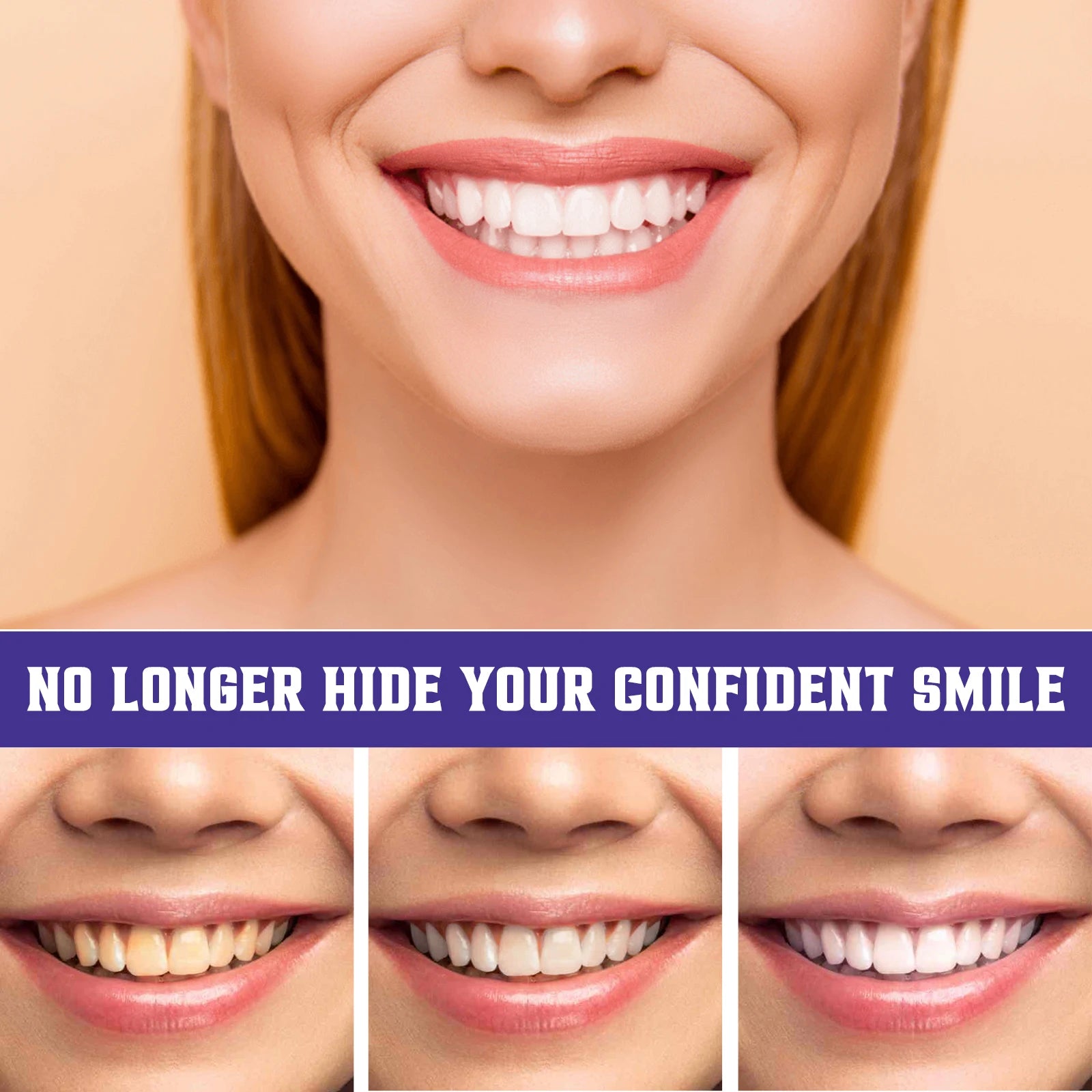 Tidesmit purple orthopedic toothpaste for deep smoke stain removal and effective oral cavity whitening