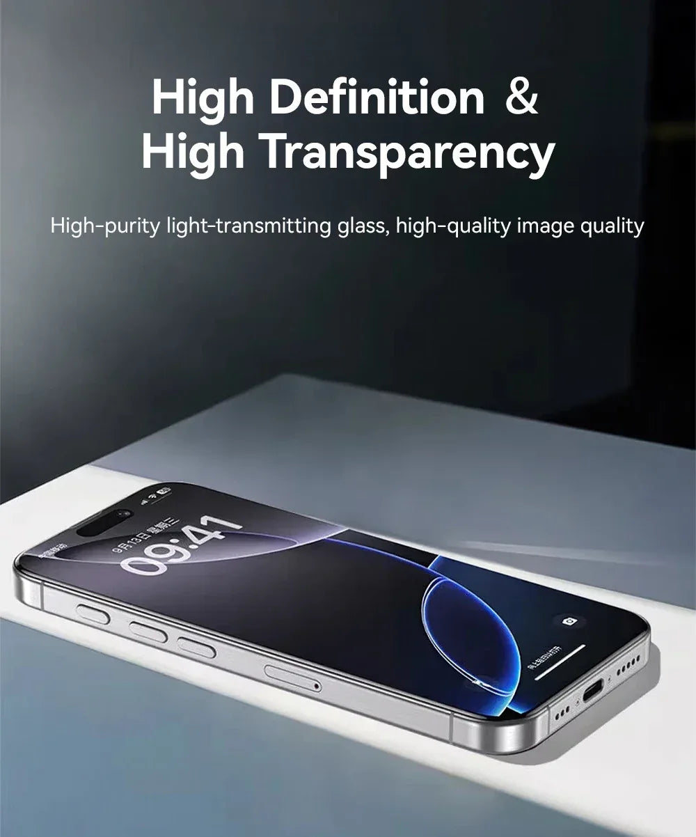 iPhone 17 Pro Max Screen Protector: 9H Tempered Glass - Case Friendly Tidesmit