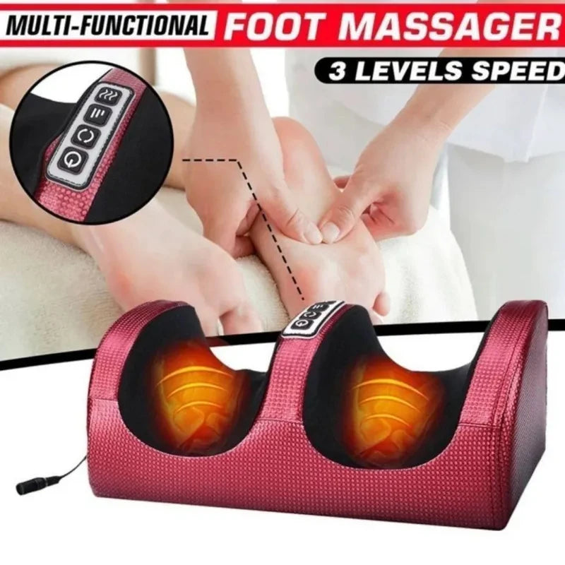 Shiatsu Foot Massager with Infrared Heat | Deep Kneading Wellness Tool Relaxation Treatment Tidesmit