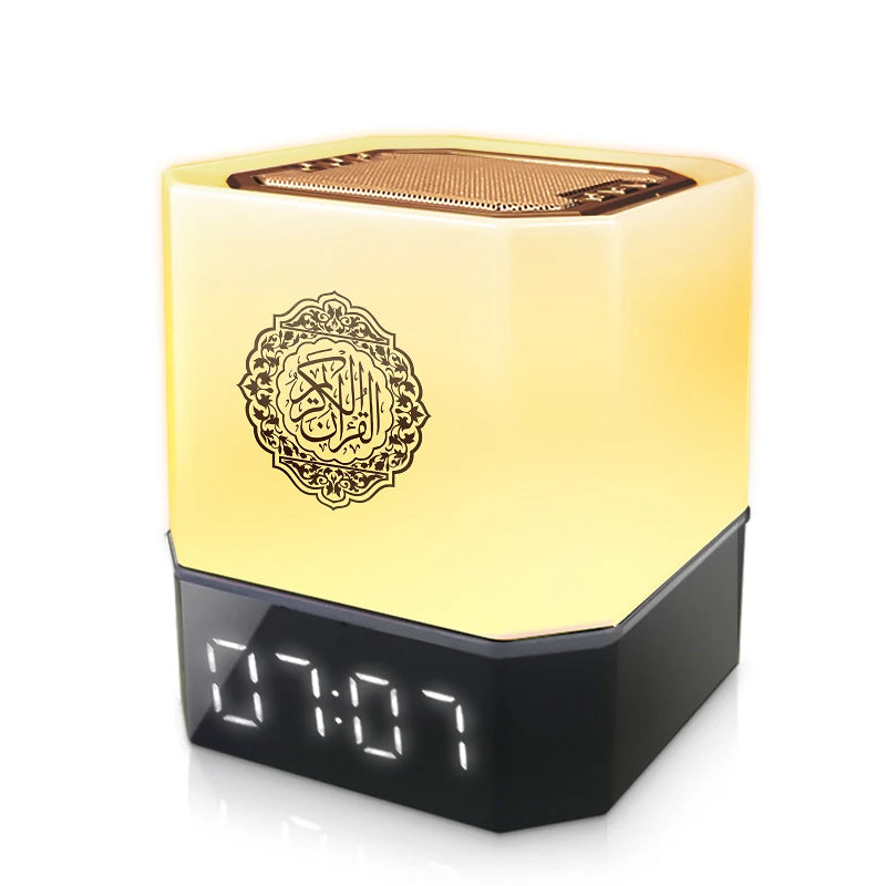 Quran Islam Arabic Muslim Azan Clock Koran Night Light Lamp Bright Portable Bluetooth Speaker Wireless Ramadan Arab Islamic Holy
