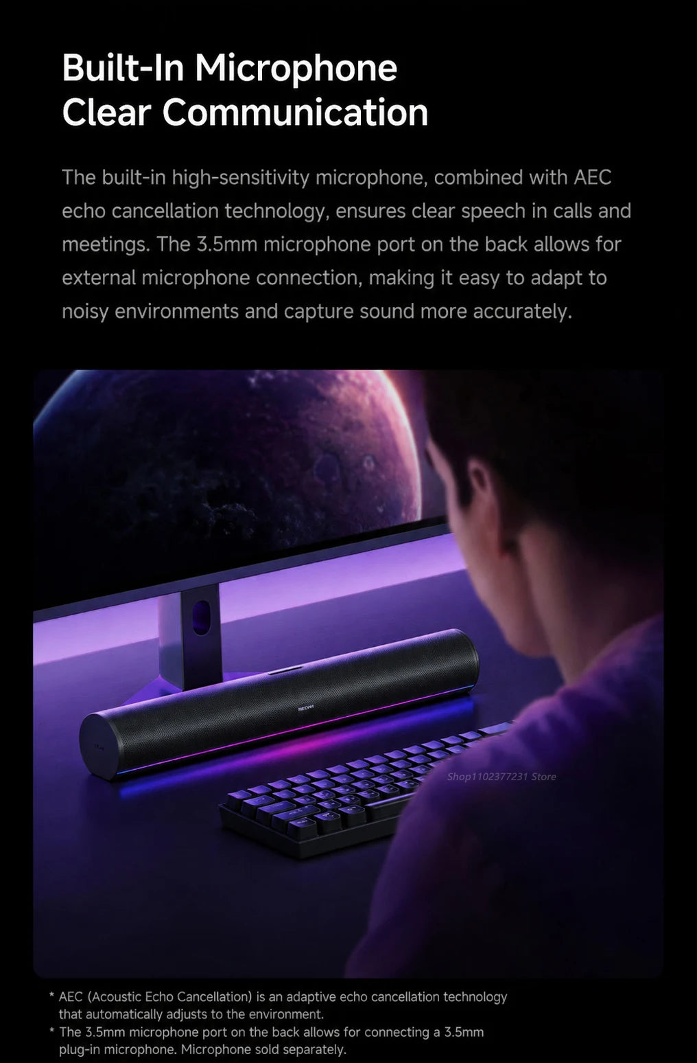NEW Mijia REDMI Computer Speaker 2 Pro Set Four-Unit Two-Channel Stereo RGB Ambient Light Bluetooth 5.0 Built-in Microphone CN