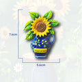 Vietri Sul Mare Fridge Magnet - Artisan 3D Ceramic Vase Souvenir Unique Italian Coastal Gift for Travel Mediterranean Home Decor