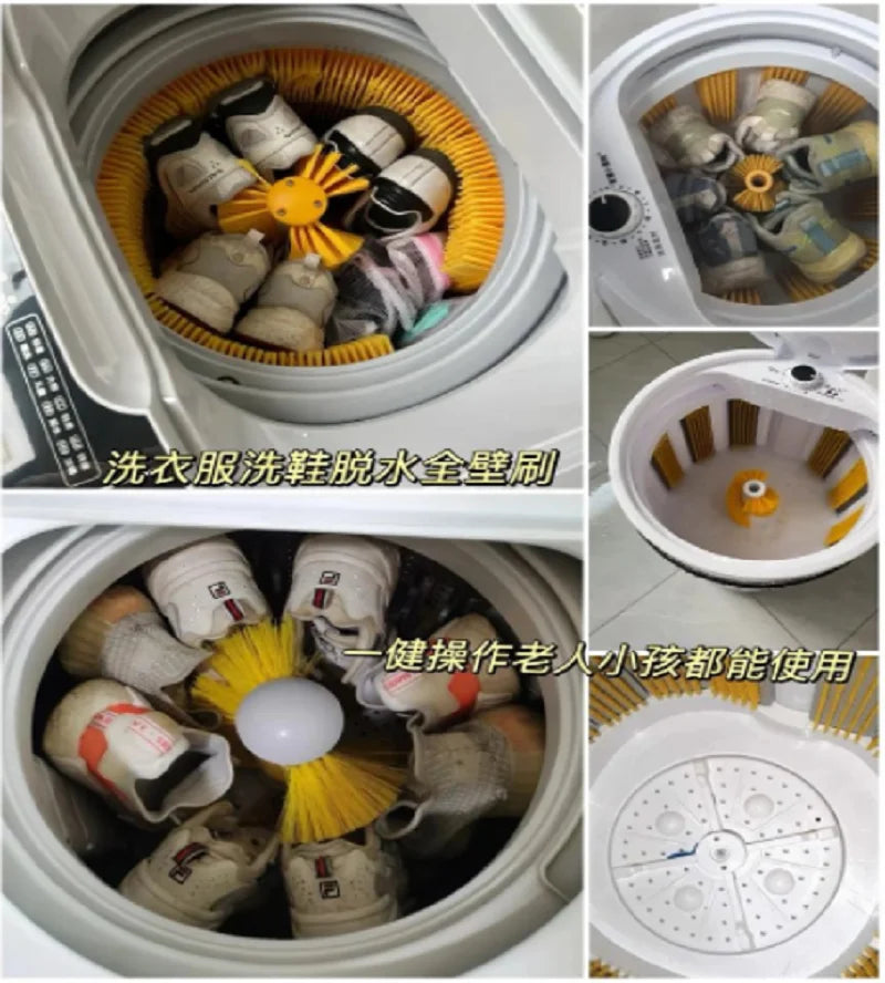 Tidesmit 220V semi-automatic compact shoe washing machine for home laundry of shoes, socks, and underwear