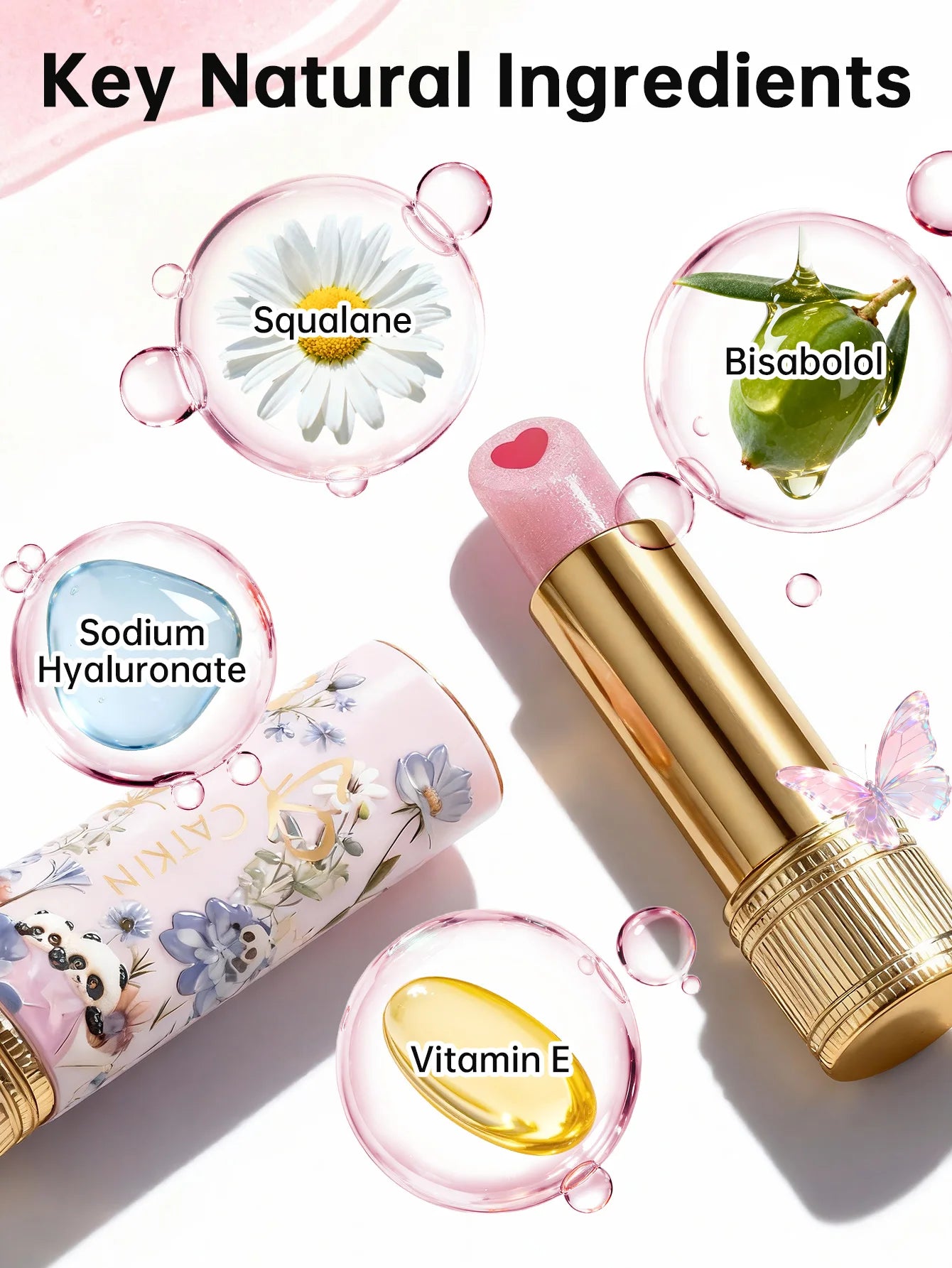 Tinted Lip Balm Jelly Gloss - Moisturizing Lip Treatment | Tidesmit Lip Care Tidesmit