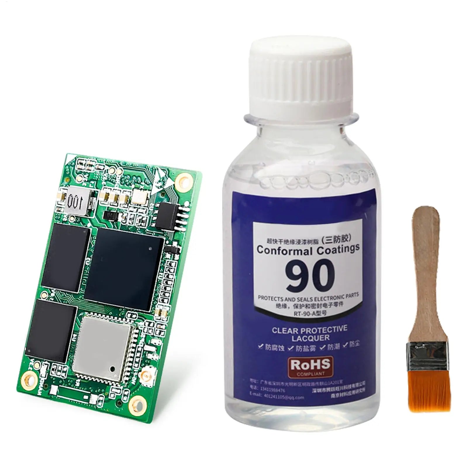 Electronic Waterproof Coating 100ml Clear Conformal Coating  Protective Paint for Circuit Board Automotive Electronics Repair